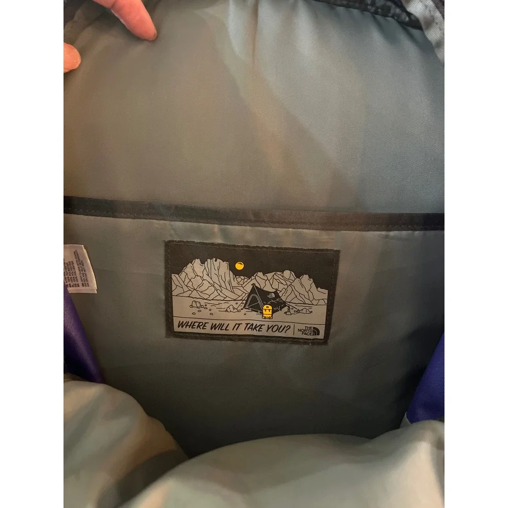 The North Face Vault Backpack Purple Black FlexVent Laptop Sleeve Daypack